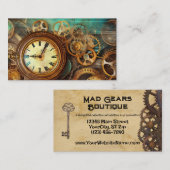 Steampunk Mechanische  Industriële Cyberpunk Visitekaartje (Voorkant / Achterkant)