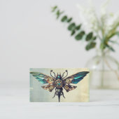 Steampunk Mechanische  Industriële Cyberpunk Visitekaartje (Staand voorkant)