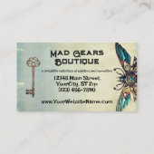 Steampunk Mechanische  Industriële Cyberpunk Visitekaartje (Achterkant)