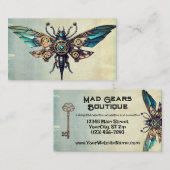 Steampunk Mechanische  Industriële Cyberpunk Visitekaartje (Voorkant / Achterkant)