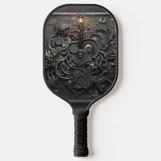 Steampunk Mechanische Kaart Pickleball Paddle