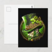 Steampunk Mechanische Top Hat St. Patrick's Day Ma Briefkaart (Voorkant / Achterkant)