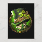 Steampunk Mechanische Top Hat St. Patrick's Day Ma Briefkaart (Voorkant)