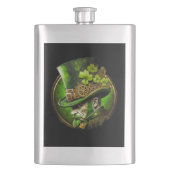 Steampunk Mechanische Top Hat St. Patrick's Day Ma Flacon (Voorkant)