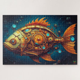 🐙Steampunk Mechanische Vis Puzzel 🐟