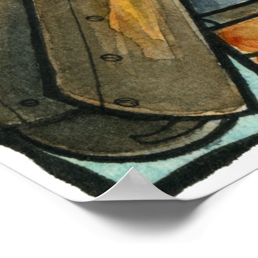 STEAMPUNK MEETS BOTTICELLI POSTER (Hoek)