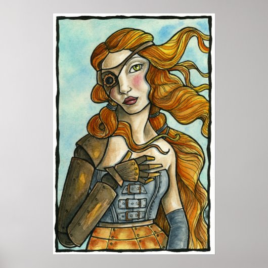 STEAMPUNK MEETS BOTTICELLI POSTER (Voorkant)
