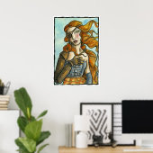 STEAMPUNK MEETS BOTTICELLI POSTER (Thuiskantoor)