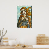 STEAMPUNK MEETS BOTTICELLI POSTER (Keuken)