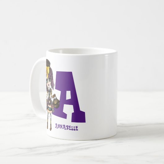 Steampunk meisje cosplay fan geschenk kunst door L Koffiemok (Voorkant links)