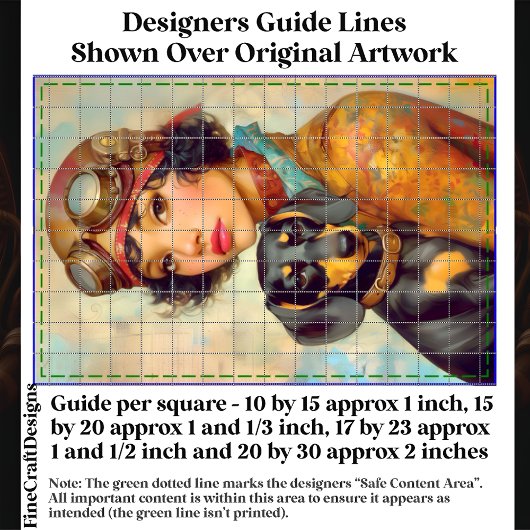 Steampunk Meisje & Teckel Hond DH6L Decoupage Tissuepapier