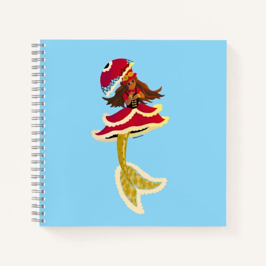 Steampunk Mermaid Notitieboek (Voorkant)