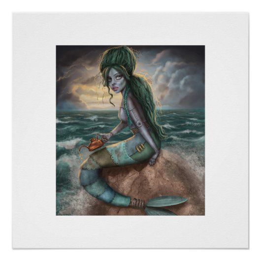 Steampunk Mermaid Perfect Poster (Voorkant)