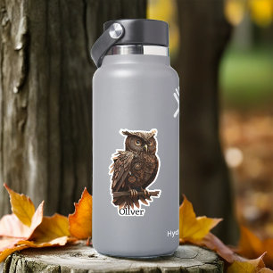 Steampunk met Jouw naam Sticker