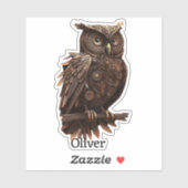 Steampunk met Jouw naam Sticker (Vel)