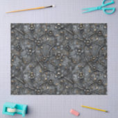 Steampunk metaal bloempatroon voor decoupage tissuepapier (Craft)