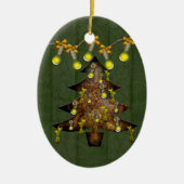 Steampunk Metaal Boom  Ornament (Voorkant)