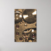 Steampunk Metaal Clock Gears Canvas Afdruk (Voorkant)
