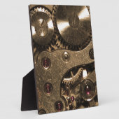 Steampunk Metaal Clock Gears Fotoplaat (Zijkant)