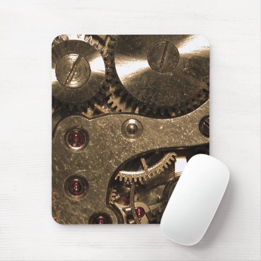 Steampunk Metaal Clock Gears Muismat (Met muis)