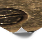 Steampunk Metaal Clock Gears Poster (Hoek)