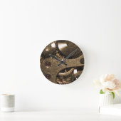 Steampunk Metaal Clock Gears Ronde Klok (Huis)