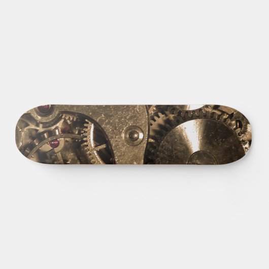 Steampunk Metaal Clock Gears Skateboard (Horizontaal)