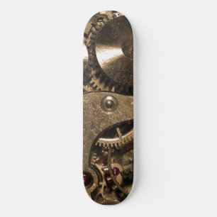 Steampunk Metaal Clock Gears Skateboard