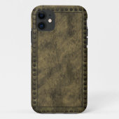 Steampunk Metal en Studs Panel iPhone Case (Achterkant)