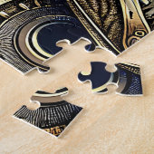 Steampunk Metal Gears en Uil Legpuzzel (Zijkant)