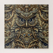 Steampunk Metal Gears en Uil Legpuzzel (Verticaal)