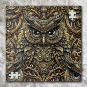 Steampunk Metal Gears en Uil Legpuzzel