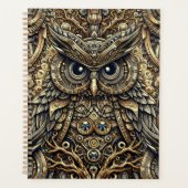 Steampunk Metal Gears en Uil Planner (Voorkant)