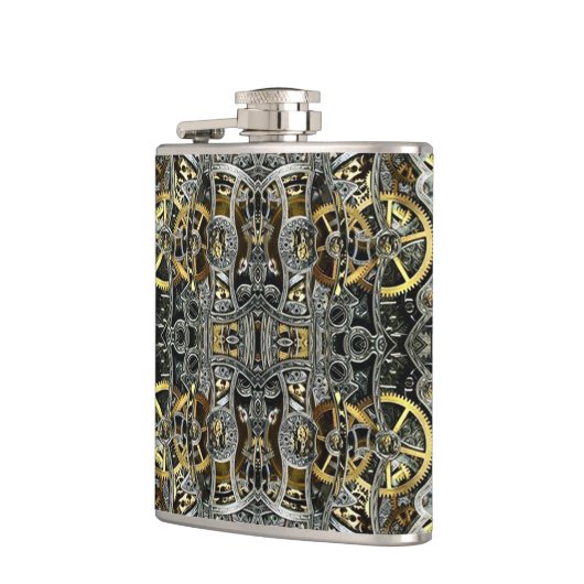 Steampunk Metal Gears Heupfles (Links)