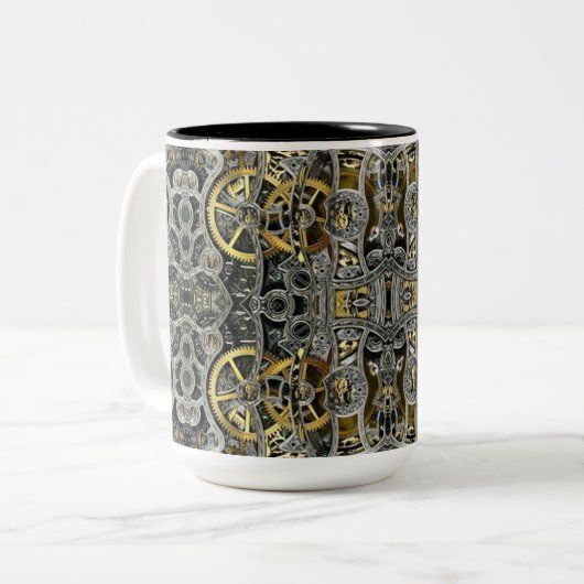 Steampunk Metal Gears Mok (Voorkant links)