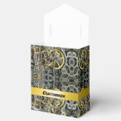 Steampunk Metal Gears Tent Favor Box Bedankdoosjes (Geopend)