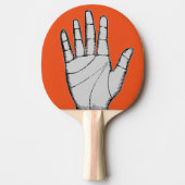  Steampunk Metal Hand Tafeltennisbatje (Voorkant)