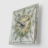  Steampunk Metal Junk Vierkante Klok (Hoek)