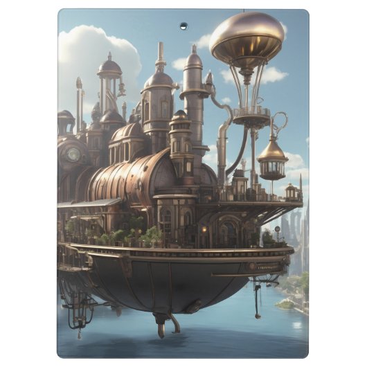 Steampunk Metropolis | Klembord (Achterkant)