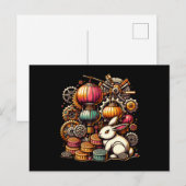 Steampunk Mid Autumn Festival Briefkaart (Voorkant / Achterkant)
