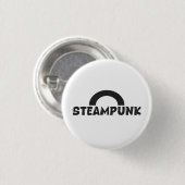 Steampunk Minimalist Design Button (Voorkant /achterkant)