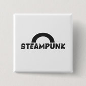 Steampunk Minimalist Design Button (Voorkant)