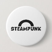Steampunk Minimalist Design Button (Voorkant)