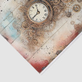 Steampunk Mixed Media Tissuepapier (Detail)