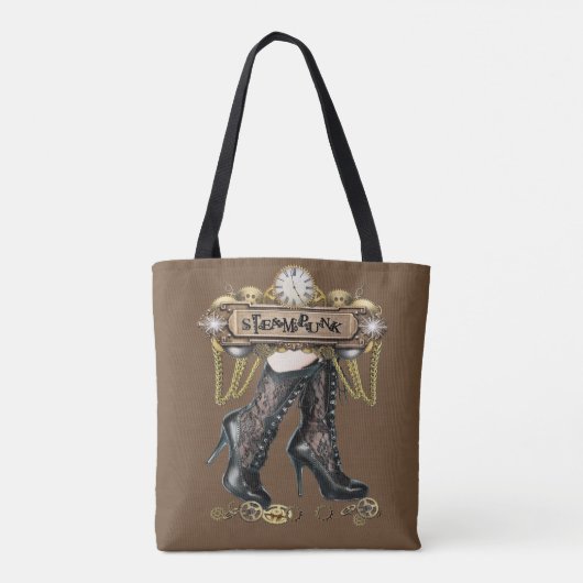 Steampunk-Mode Tote Bag (Achterkant)