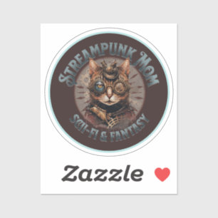 Steampunk Moeder Cat Sticker