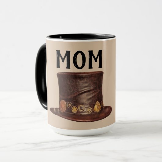 STEAMPUNK MOM COFFEE MUGS MOK (Voorkant links)
