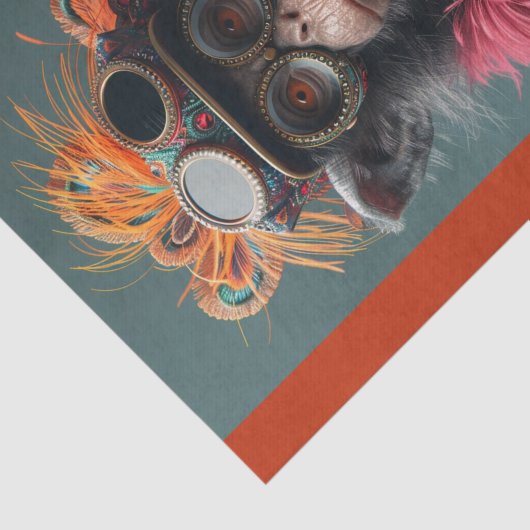 Steampunk Monkey Business Tissuepapier (Detail)