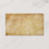 Steampunk Monogram Antiek Claret P Visitekaartje (Achterkant)