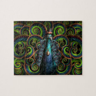 Steampunk - Mooi als een pauw Legpuzzel